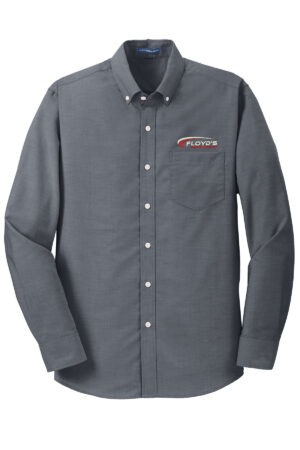 08. Floyd’s Truck Center Company Manager Store Port Authority SuperPro Oxford Shirt-Black