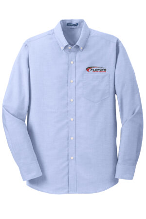 14. Floyd’s Truck Center Company Manager Store TALL Port Authority SuperPro Oxford Shirt-Oxford Blue