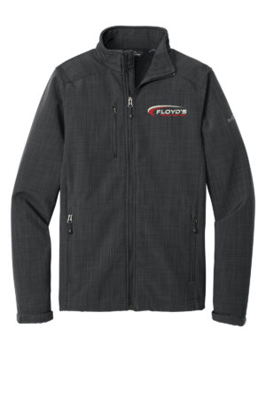 20. Floyd’s Truck Center Company Manager Store Eddie Bauer Shaded Crosshatch Soft Shell Jacket-Grey