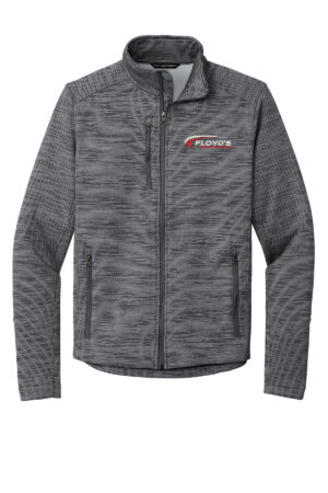 24. Floyd’s Truck Center Company Manager Store Digi Stripe Fleece Jacket-Black