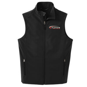 32. Floyd’s Truck Center Company Manager Store Port Authority Core Soft Shell Vest-Black