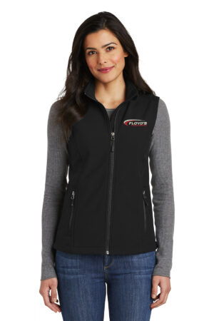 33. Floyd’s Truck Center Company Manager Store Port Authority Ladies Core Soft Shell Vest-Black