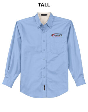 04. Floyd’s Truck Center Company Store Port Authority TALL Long Sleeve Easy Care Shirt-Light Blue
