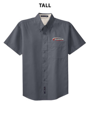 10. Floyd’s Truck Center Company Store TALL Port Authority Short Sleeve Easy Care Shirt-Steel