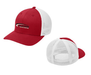 53. Floyd’s Truck Center Company Store Port Authority Flexfit Mesh Back Cap-True Red/White