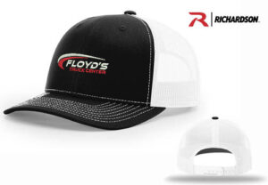 54. Floyd’s Truck Center Company Store Richardson Adjustable Trucker Cap-Black/White