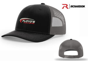 55. Floyd’s Truck Center Company Store Richardson Adjustable Trucker Cap-Black/Charcoal