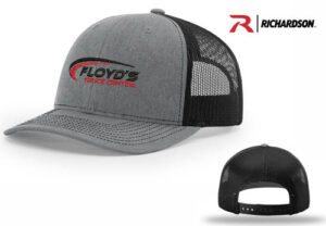 56. Floyd’s Truck Center Company Store Richardson Adjustable Trucker Cap-Heather/Black