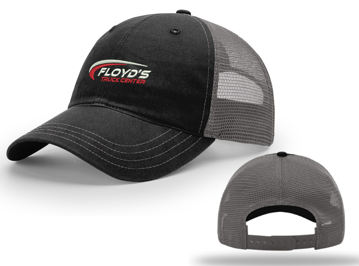 60. Floyd's Truck Center Richardson Adjustable Garment Wash Trucker Cap