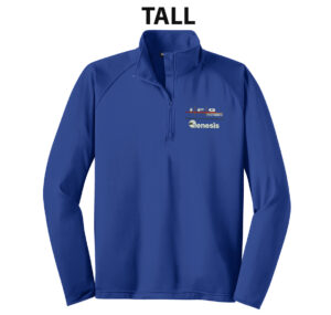 IPG-Genesis Systems TALL Sport-Wick Stretch 1/2 Zip Pullover-True Royal