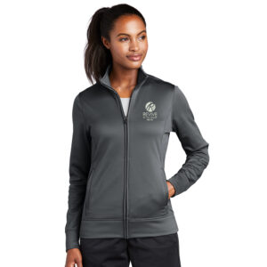 Revive Sport Tek Ladies Sport Wick Fleece Full Zip Jacket-Dark Smoke Grey