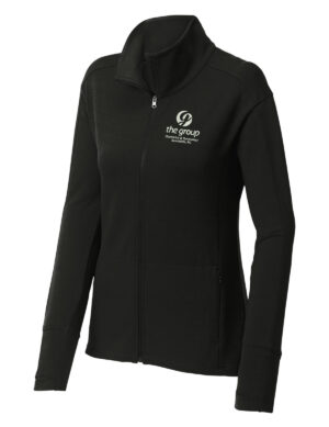 The Group Sport-Tek Ladies Sport-Wick Flex Fleece Full Zip-Black
