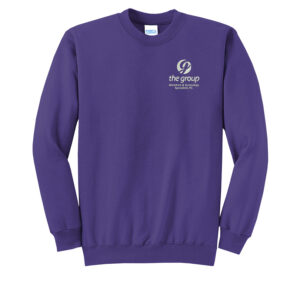 The Group Unisex Core Fleece Crewneck Sweatshirt-Purple