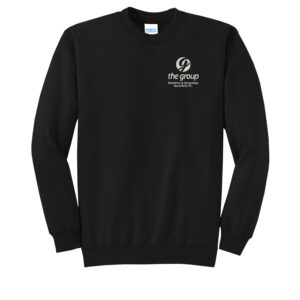 The Group Unisex Core Fleece Crewneck Sweatshirt-Black