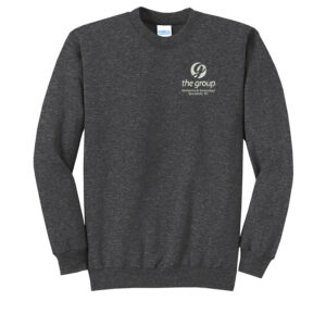 The Group Unisex Core Fleece Crewneck Sweatshirt – Dark Heather Grey