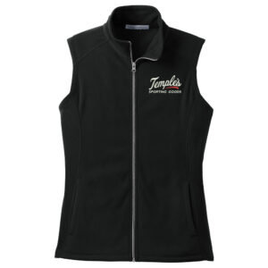 Temples Port Authority Ladies Microfleece Vest-Black