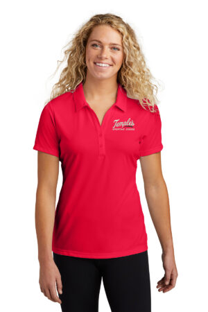 Temples Sport-Tek Ladies PosiCharge Competitor Polo-Red