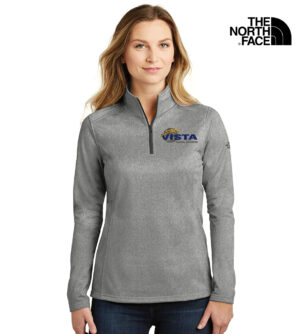 Vista Global Solutions The North Face Ladies Tech 1/4 Zip Fleece-Asphalt Grey Heather