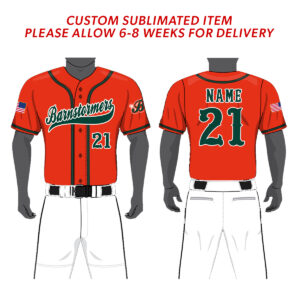 03. Barnstormers Sublimated Full-Button Jersey-Orange