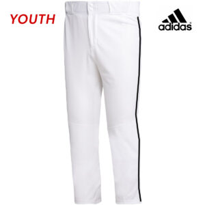 07. adidas Icon Pro OHP YOUTH Baseball Pant with Piping-White-Black
