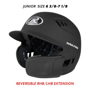 24. Rawlings R16 Matte Finish batting helmet with reversible extention – Junior (6 3/8-71/8)