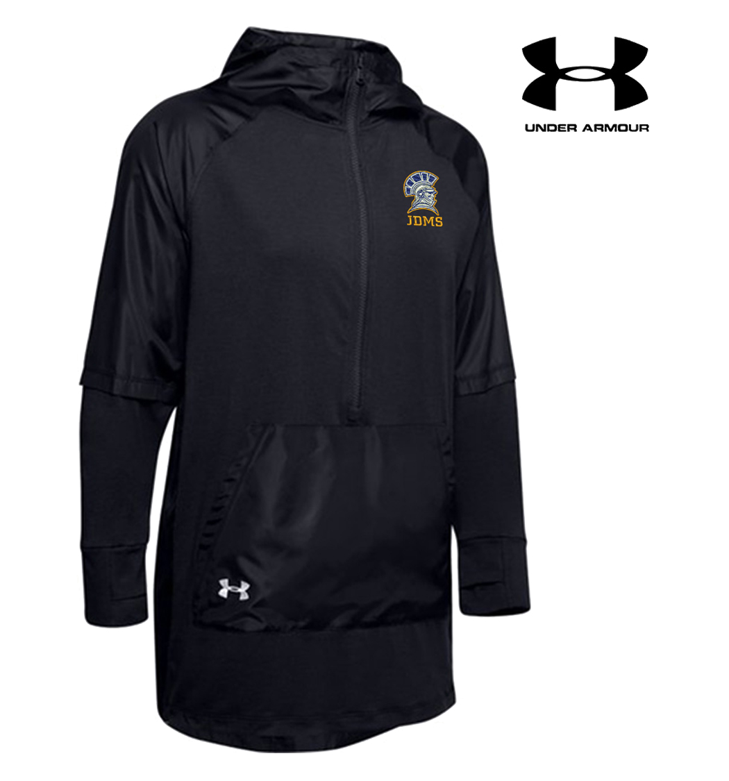 John Deere MS Under Armour Women Cross Town Anorak-Black