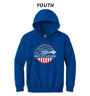 QCAS Youth Basic Hooded Sweatshirt-Royal