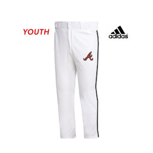 11. QC Area Knights YOUTH adidas Icon Pro OHP Baseball Pant with Piping-White/Black