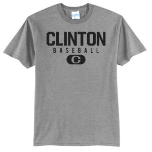 Clinton Baseball Playeream Unisex Basic Short Sleeve Tee-Athletic Heather