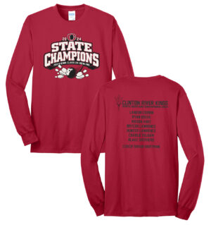 River King State Bowl Champs Unisex Basic Long Sleeve Tee-Red