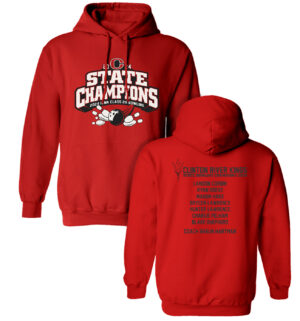 River King State Bowl Champs Unisex Basic Hooded Sweatshirt-Red