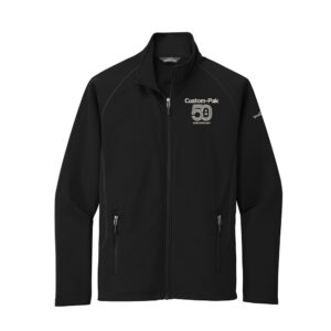 Custom Pak 50 Anniversary Employee Eddie Bauer Smooth Fleece Base Layer Full-Zip-Black