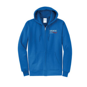 Camanche Storm Softball Unisex Core Fleece Full Zip Hooded Sweatshirt-Royal