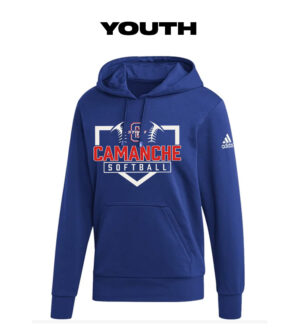 Camanche Storm Softball Adidas Youth  Fleece Hooded Sweatshirt- Royal
