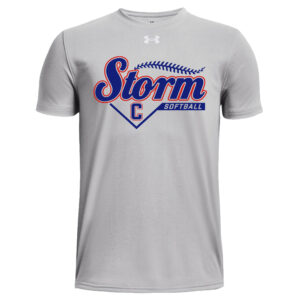 Camanche Storm Softball Under Armour short sleeve YOUTH Team Tech Tee-Mod Grey