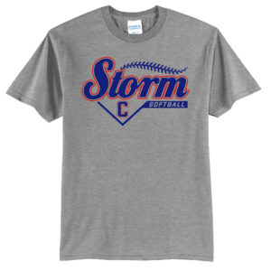 Camanche Storm Softball Unisex Basic Short Sleeve Tee-Grey