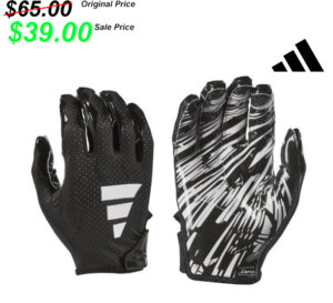 DM East Football PG Adidas Freak 6.00  skill and receiver padded football  gloves-BLACK/White