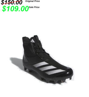 DM East Football PG Adidas CHAOS football Lineman High Top Cleats/Shoes – Black/White