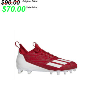 DM East Football PG Adidas ADIZERO SCORCH Football Shoe/cleats -Power Red/white