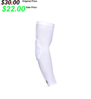 DM East Football PG Under Armour  Gameday Armour Pro padded elbow sleeve- White