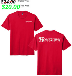 Hometown Unisex Triblend Short Sleeve Tee-Classic Red
