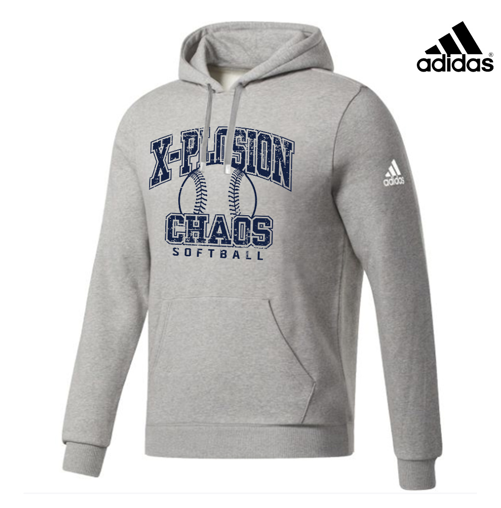 Chaos SB Adidas Fleece Hooded Sweatshirt-Medium Grey