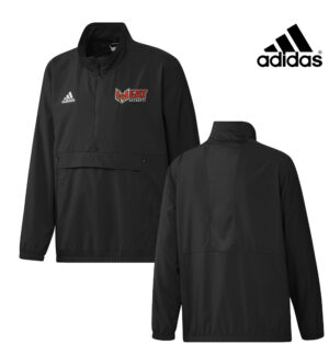 QC Heat Baseball Adidas Stadium 1/4 zip woven pullover – Black