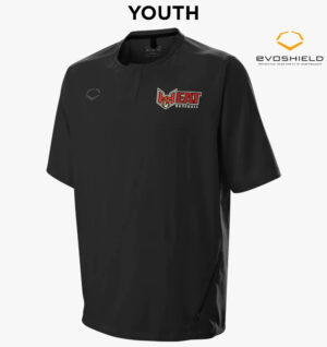 QC Heat Baseball EvoShield YOUTH IMPAK short sleeve BP Jacket – Black
