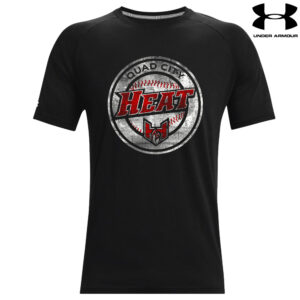 QC Heat Baseball Under Armour Athletics soft cotton blend T-shirt Men-Black