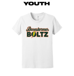 Boltz Softball Youth Bella Canvas Tee-White