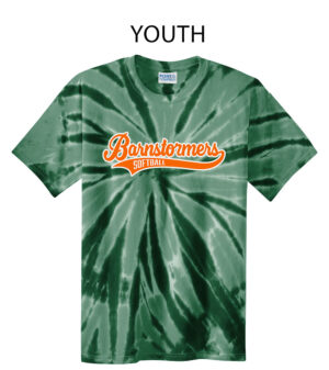 Boltz Softball YOUTH Essential Tie-Dye Tee-Forest