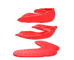 Boone Football PG Shock Doctor Ultra Slim Low Profit Mouth Guard-Red