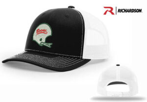 Boone Football PG Richardson Pro Crown Mesh Back Adjustable back cap Split-Black/White