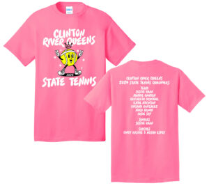 RQ State Tennis Basic Tee-Neon Pink